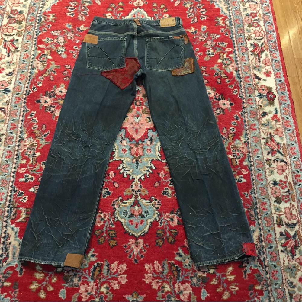 Guess Premium Patchwork Jeans Destroyed Denim Jea… - image 1